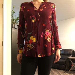 Floral tunic top